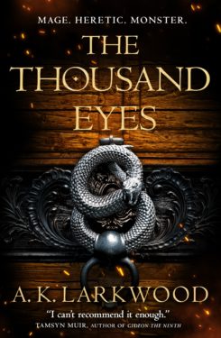 Cover of The Thousand Eyes by A. K. Larkwood