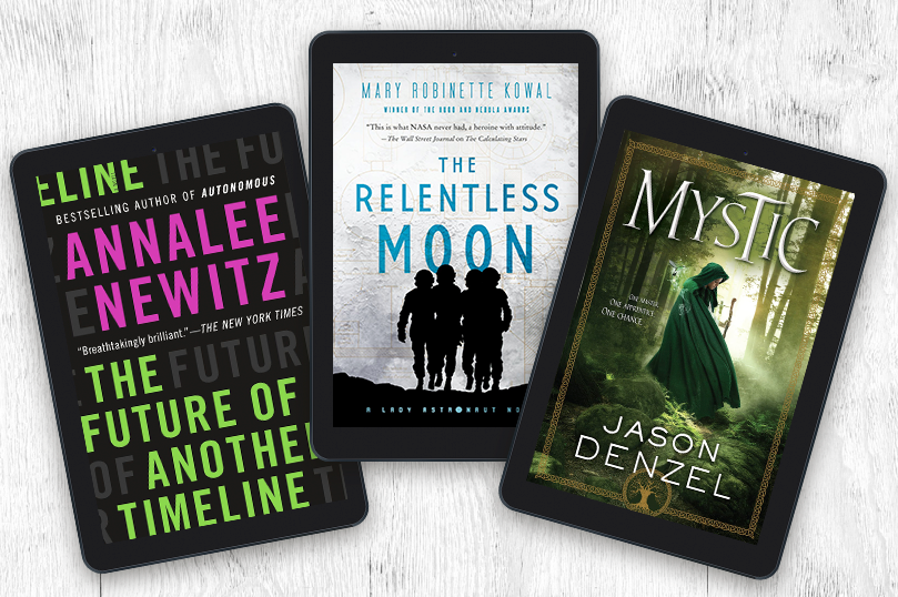 The Future of Another Timeline by Annalee Newitz / The Relentless Moon by Mary Robinette Kowal / Mystic by Jason Denzel