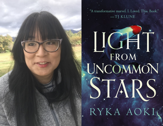 Left: Ryka Aoki / Right: Light From Uncommon Stars by Ryka Aoki