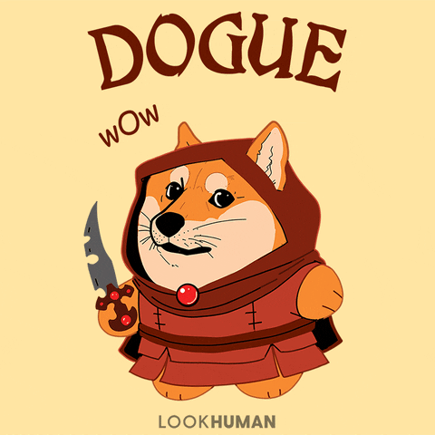 Cartoon Doge Rogue—a 'Dogue'