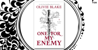 One for My Enemy by Olivie Blake in a artful floral circle design