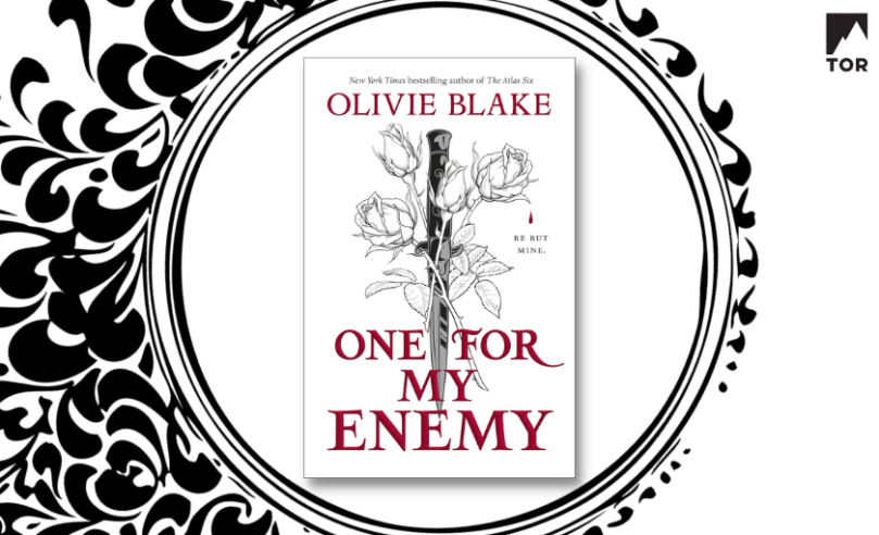 One for My Enemy by Olivie Blake in a artful floral circle design
