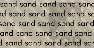 a sandy background with faded tor logo and text that says "sand" repeating in a basic font