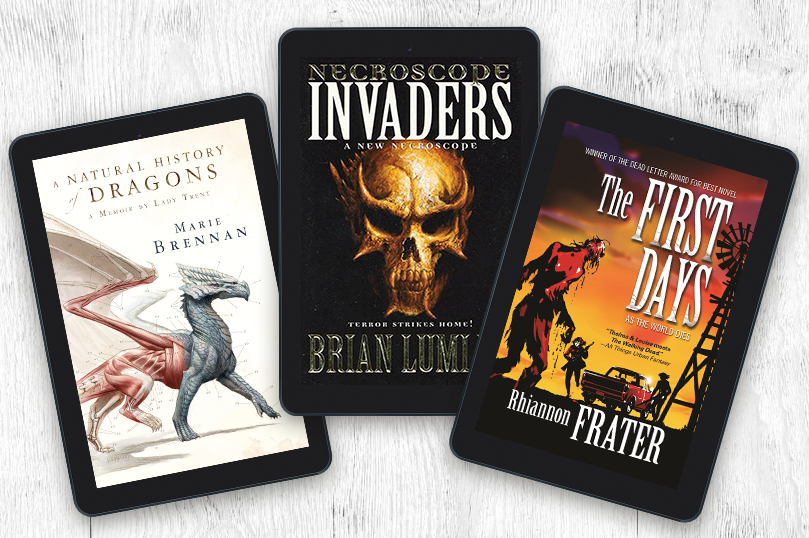 a brief history of dragons by marie brennan / necroscope: invaders by brian lumley / the first days by rhiannon frater