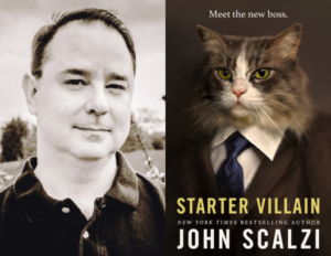 left: john scalzi right: starter villain