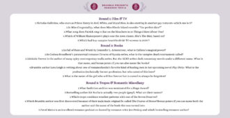 It’s Trivia Time with BRAMBLE ROMANCE!!!