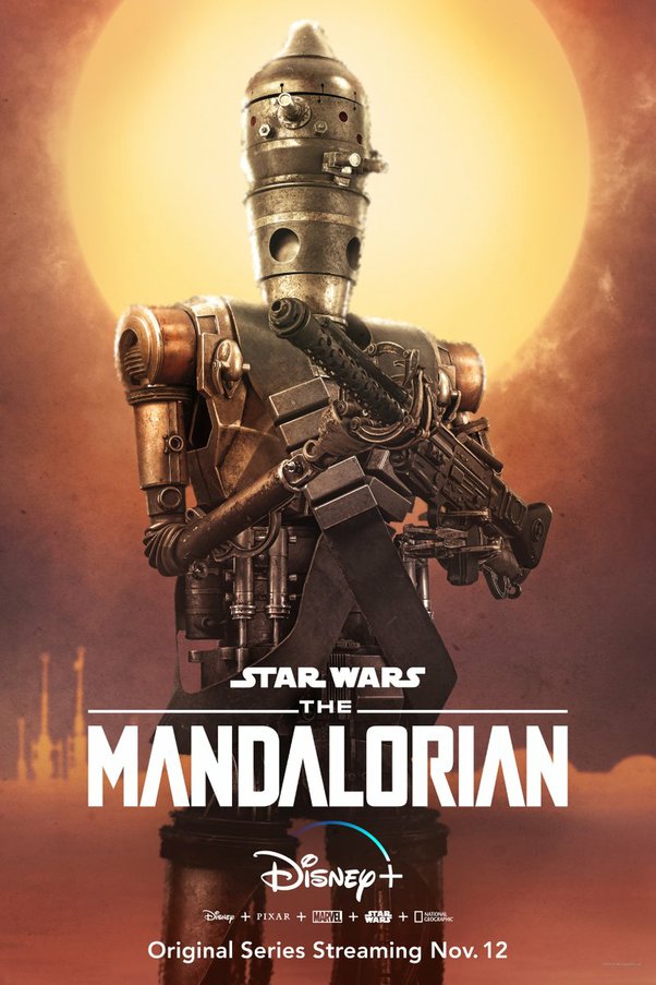 IG-11 featured on a poster promoting The Mandalorian